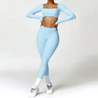 2-Piece Quick-Dry Workout Set Sky Blue