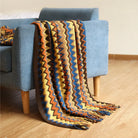 Boho Cozy Throw Blanket in Coffee