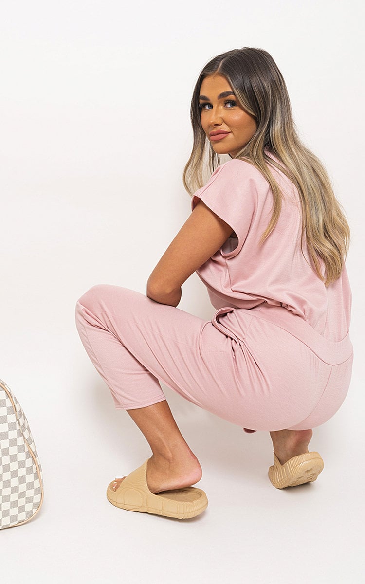 Boxy Loungewear Set Pink