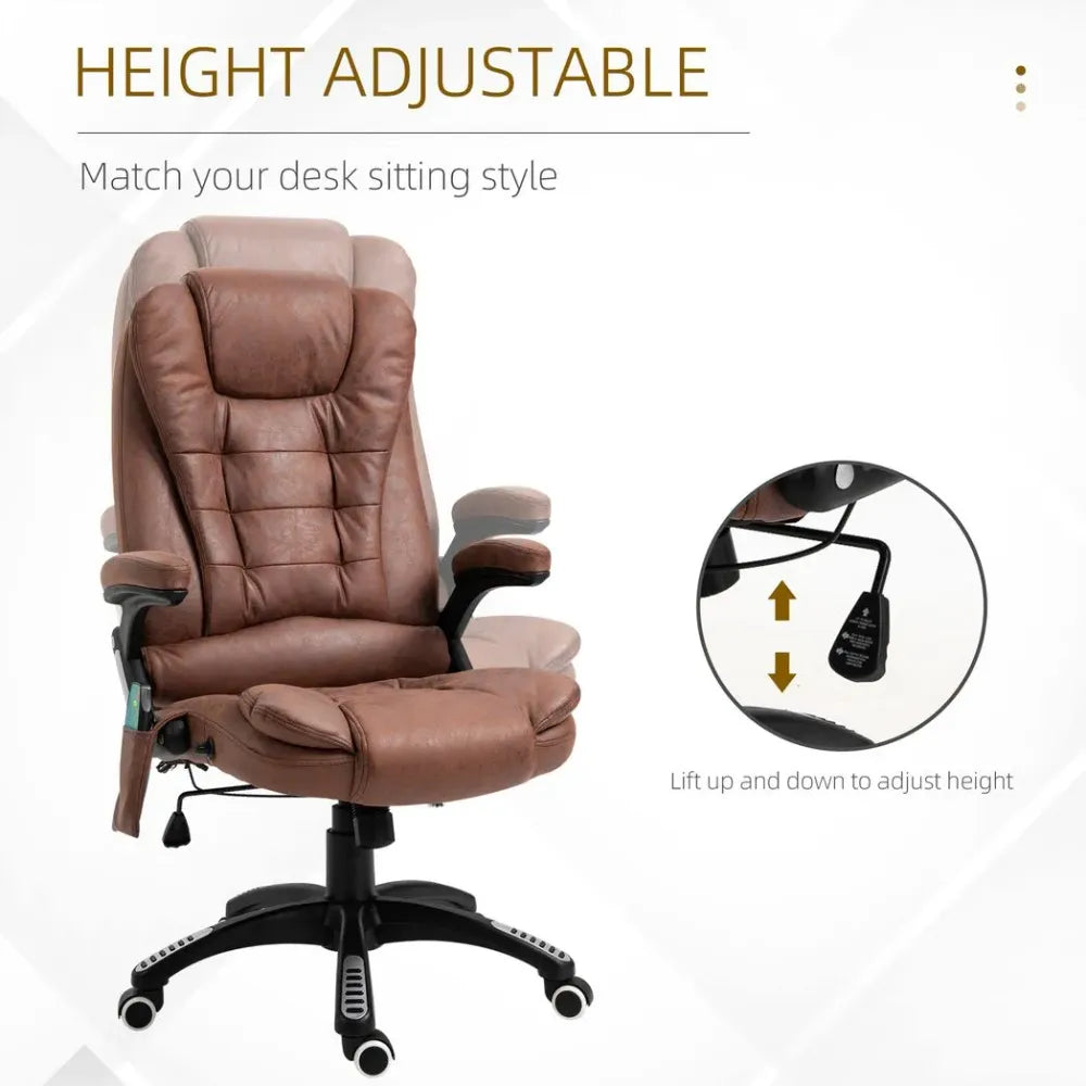 Brown Executive Chair with 6-Point Massage