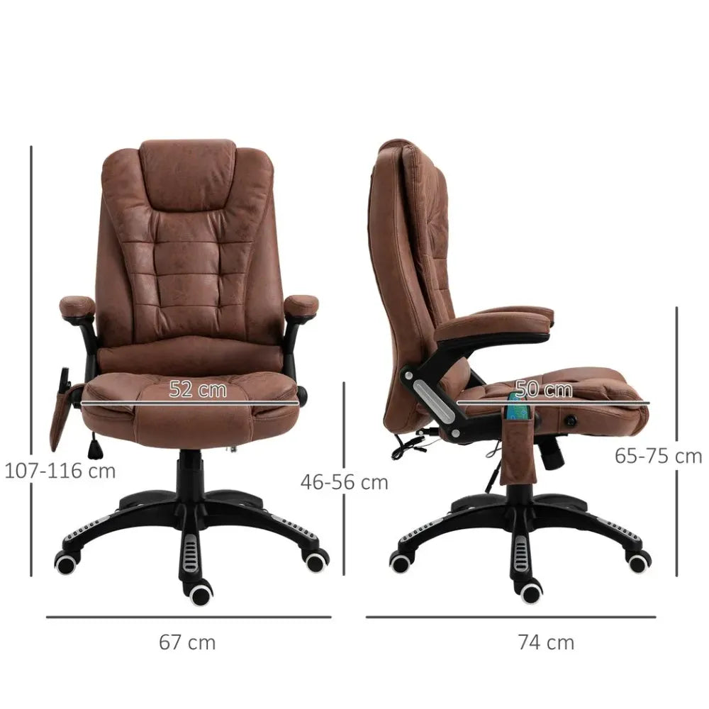 Brown Executive Chair with 6-Point Massage