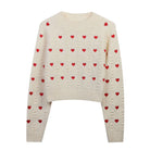 Chic Love Hearts Women Jumper