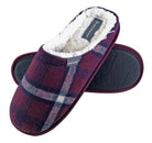 Dunlop Checked Mule Slippers Red