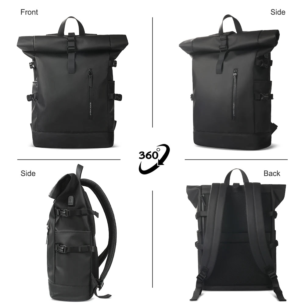 Expandable USB Waterproof Men's Backpack