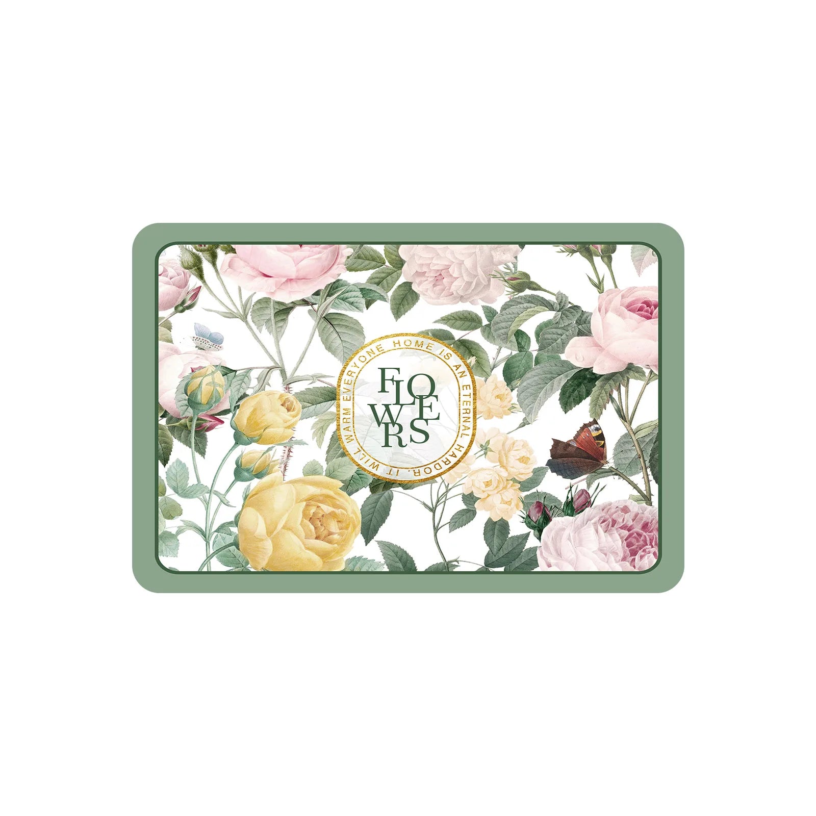 Floral Diatom Quick-Dry Bath Mat