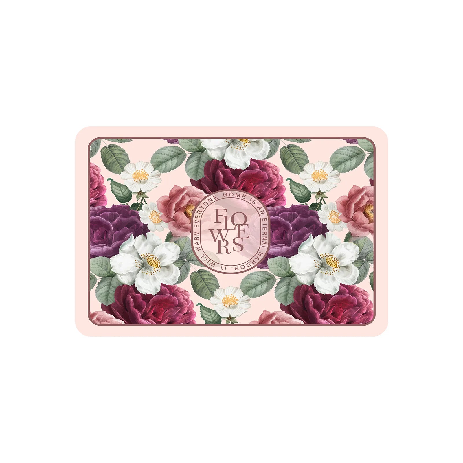 Floral Diatom Quick-Dry Bath Mat