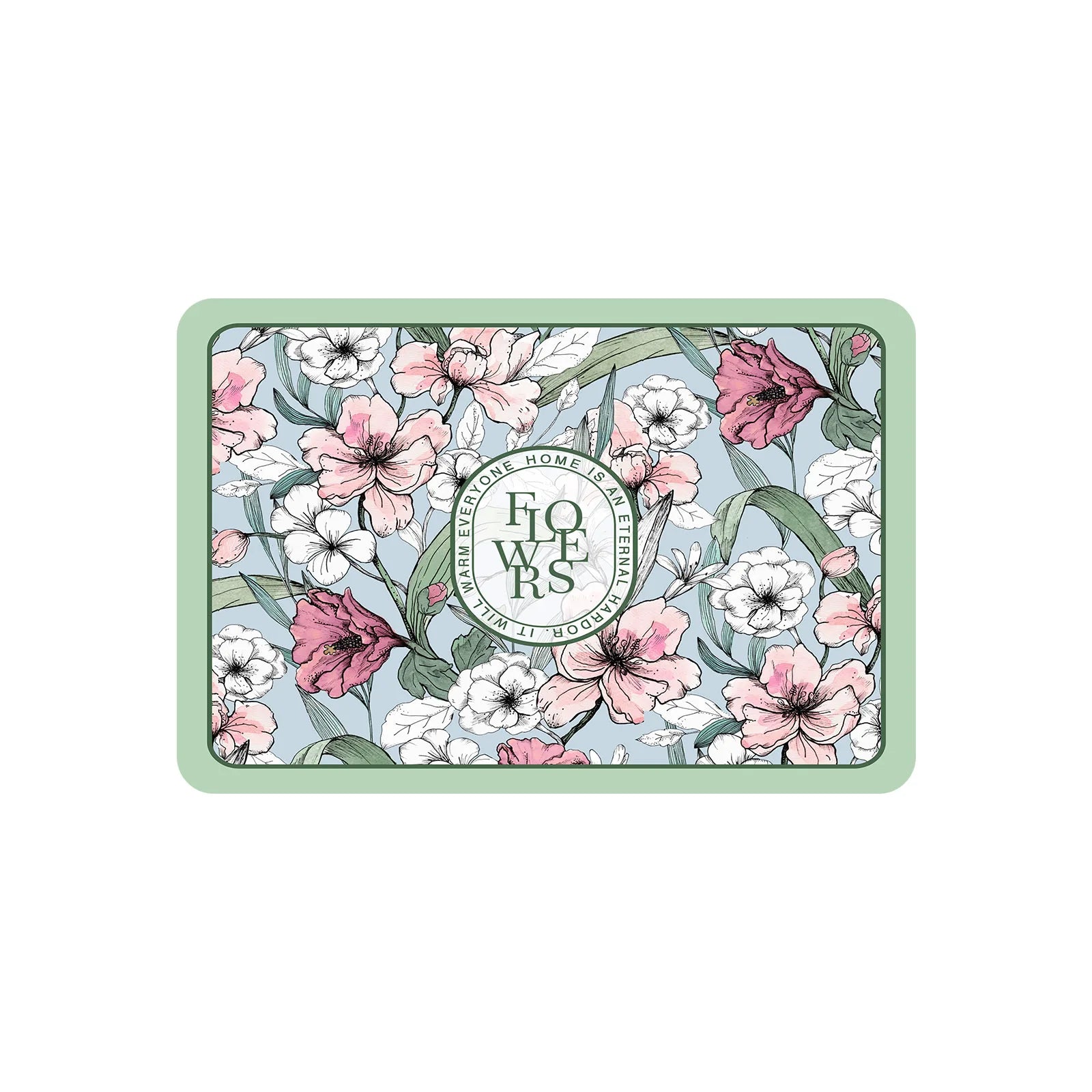 Floral Diatom Quick-Dry Bath Mat