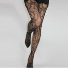 Floral Lace Fishnet Stockings