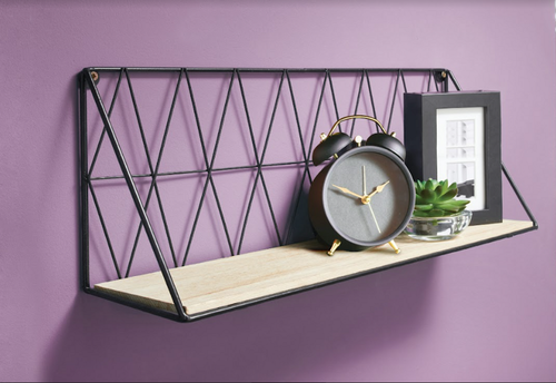 Geometric Wall Shelf - Black