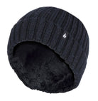 Heat Holders Girls' Pom Pom Beanie Black