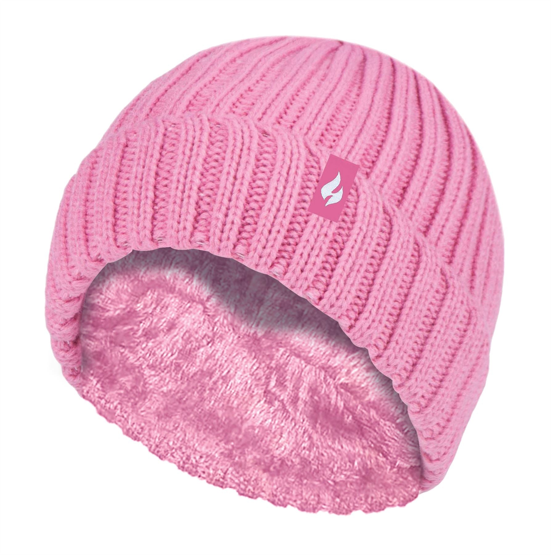 Heat Holders Girls' Pom Pom Beanie Pink