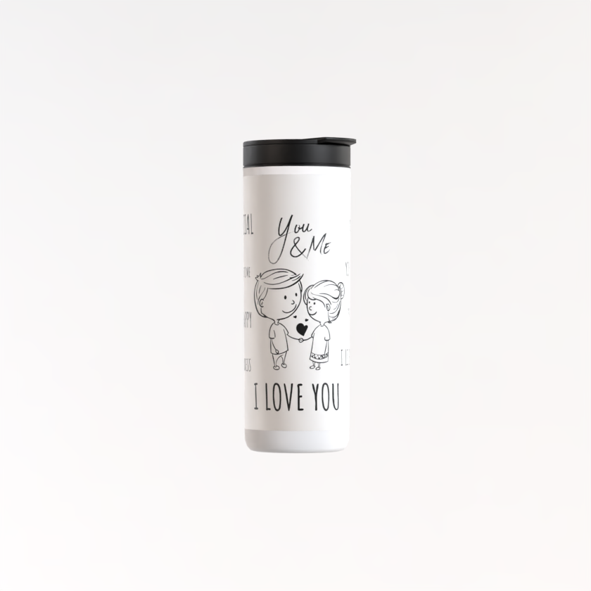 "I Love You" Large Coffee Thermos Flask