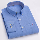 Men's Cotton Business Shirt Blue