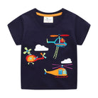 Navy Helicopter Print Boys T-Shirt