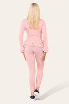 Peplum Frill Loungewear Set Pink