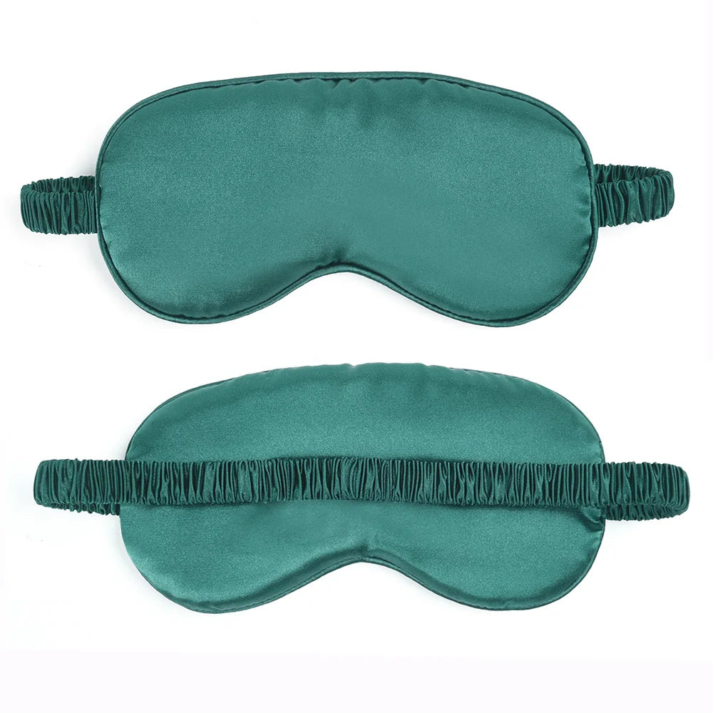 Pure Silk Padded Sleep Mask Green