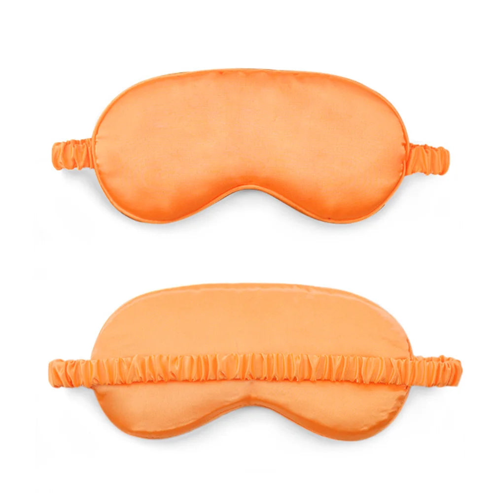 Pure Silk Padded Sleep Mask Orange