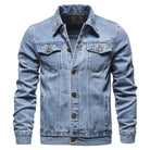 Retro Denim Men's Jacket - Blue