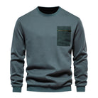 Green Casual Men's Pocket Jumper