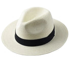 Milk White Men's Beach Panama Hat