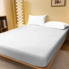 Smooth Matte Fitted Bed Sheet Classic White