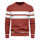 Stylish O-Neck Men's Jumper Red