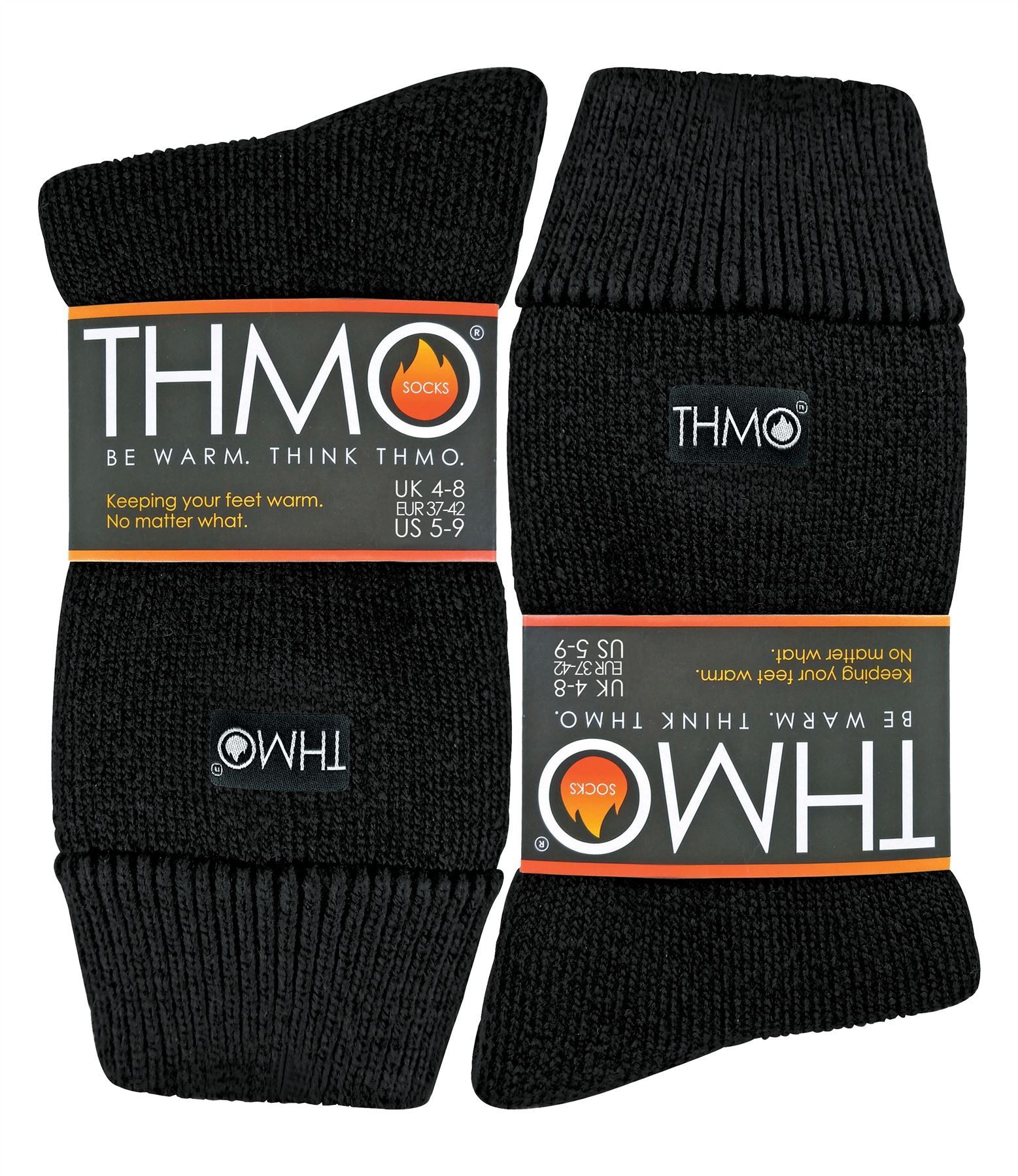 THMO Thermal Slipper Socks Black