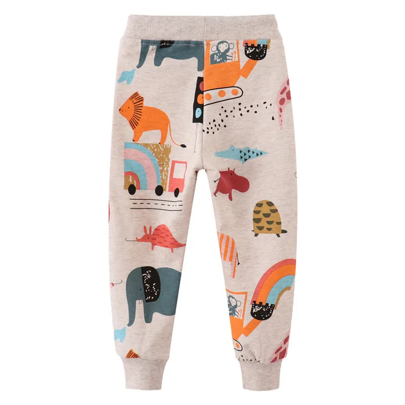 Trendy Cartoon Boys Jogging Pants